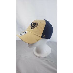 Los Angelos Rams Hat NFL Cap‎ Brand New Cap 47 Clean Up Sparkly Adjustable W Hat